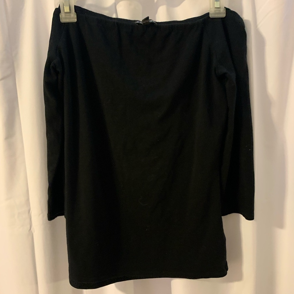 Off the shoulder black top